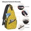 FBCAL Cute Duck Sling Backpack Multipurpose Chest Bag Hiking Travel Daypack Crossbody Shoulder Bag Outdoor Unisex view 4