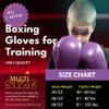 Kruzak Plain Kids Focus Mitts and Boxing Gloves Set for Kickboxing and Muay Thai MMA Training -Unisex Kit with Punching Pads for Martial Arts and Karate - Purple 4oz view 4
