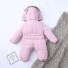 Boy Baby Coat Jumpsuit Warm Girl Winter Infant Jacket Outerwear Hooded Romper Boys Snow Suits Toddler (Q-Pink, 9 Months) view 4