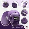 Kruzak Plain Kids Focus Mitts and Boxing Gloves Set for Kickboxing and Muay Thai MMA Training -Unisex Kit with Punching Pads for Martial Arts and Karate - Purple 6oz view 3