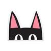 Peeking Kitty Sticker view 1