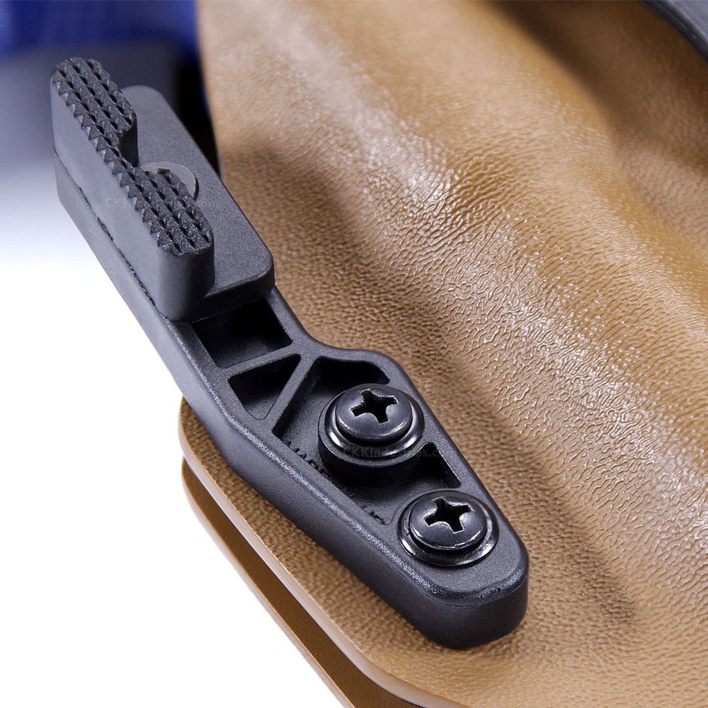 [2 Pack] HolsterSmith ModWing Holster Belt Attachment - Light Bearing - Generation 2 - Ambidextrous - Tactical Black - (w/Retention Mounting Hardware)