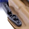 [2 Pack] HolsterSmith ModWing Holster Belt Attachment - Light Bearing - Generation 2 - Ambidextrous - Tactical Black - (w/Retention Mounting Hardware) view 1