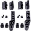 [2 Pack] HolsterSmith ModWing Holster Belt Attachment - Light Bearing - Generation 2 - Ambidextrous - Tactical Black - (w/Retention Mounting Hardware) view 2