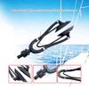 CUREOL Universal Rectangular Outboard Dual Feed Marine Boat Yacht Motor Flusher Engine Ear Muffs Cup Garden Hose 5/8 Inch Connection view 2
