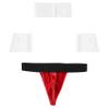 Kvysinly Men's Christmas Underwear Santa Costume Lingerie Set Sexy Boxershort Briefs with Collar Cuffs Type D Medium view 4