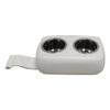 Wise 3059-784 Pontoon Double Drink Holder with Stainless Steel Cup Holders, White view 2