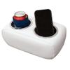 Wise 3059-784 Pontoon Double Drink Holder with Stainless Steel Cup Holders, White view 4