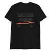 1969 Stang Boss 429 Fastback Rare Orange Muscle Car Short-Sleeve Unisex T-Shirt view 1