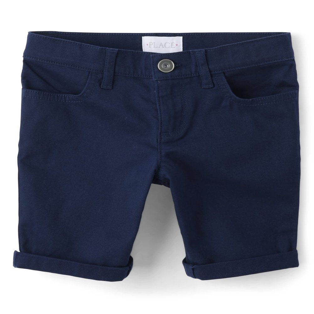 The Children's Place,Solid Skimmer Shorts,Tidal,5 Blue