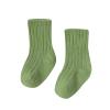 Children's Socks Boys and Girls Cotton Socks Double Needle Mid Calf Baby Baby Solid Color Newborn (Green, 0-6 Months) view 1