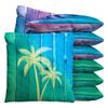 Baggo Woodgrain Beach Palms Cornhole 1 LB Bean Bag Toss Bags (Set of 8) view 1