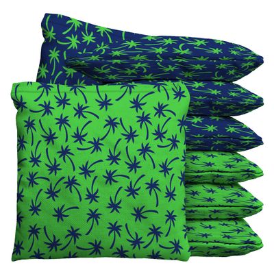 Baggo Mini Palms Palm Trees Cornhole 1 LB Bean Bag Toss Bags (Set of 8)