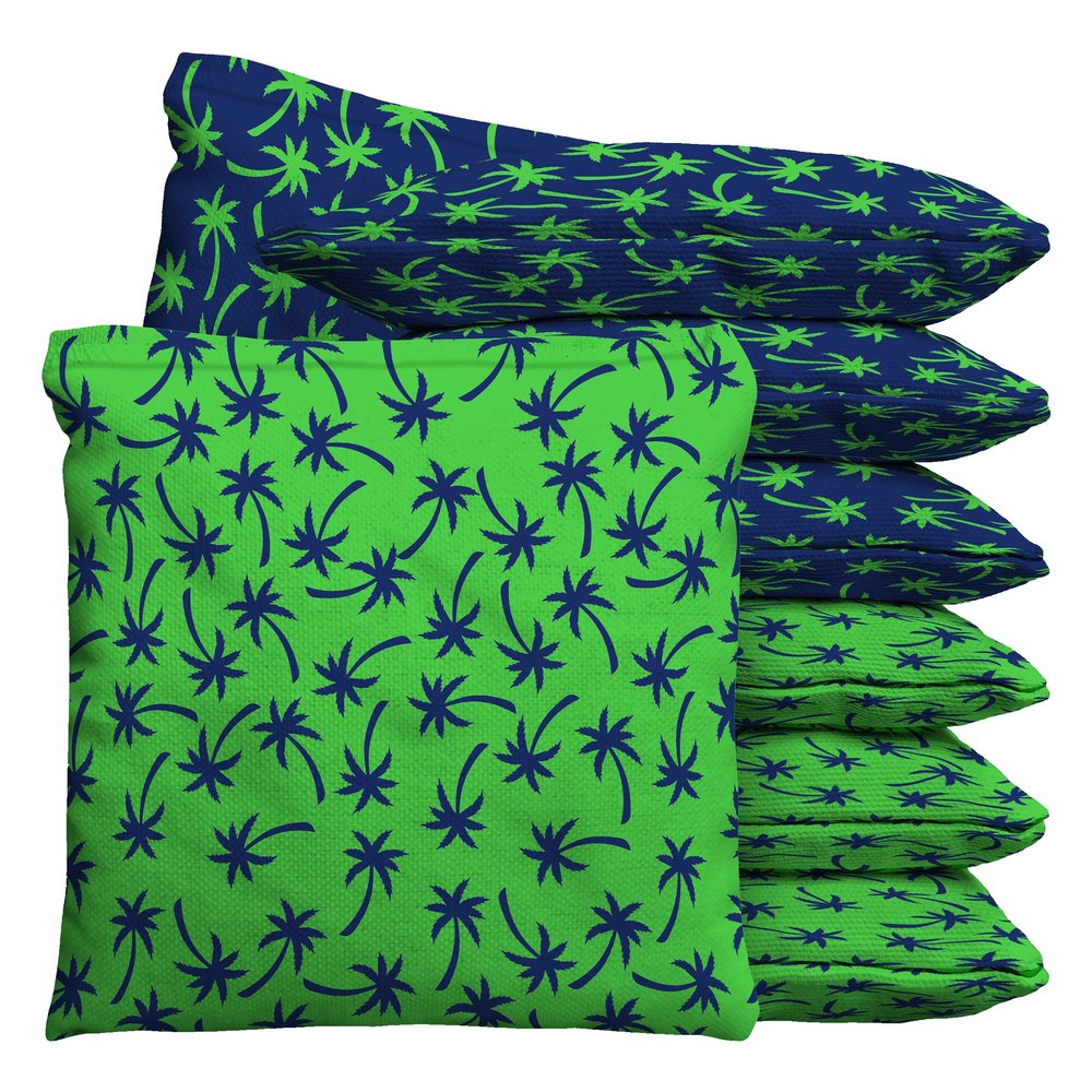 Baggo Mini Palms Palm Trees Cornhole 1 LB Bean Bag Toss Bags (Set of 8)