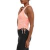 Champion Women's Tank Top, Soft Touch, Moisture Wicking, Odor Control, Ruched Tank with Drawstrings, Fitted, C Logo view 4