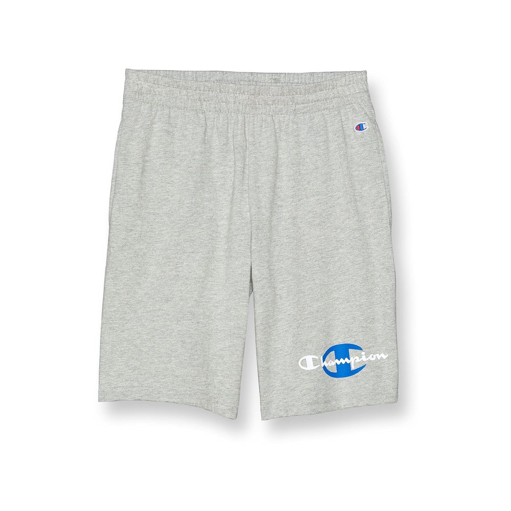 Champion Boys' Cotton Shorts, Shorts for Boys, Classic Gym Shorts, 100% Cotton, Large C Logo, Champion Script, 8"