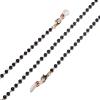 HOOENG Eyeglass Chains Glasses Lanyard for Women Stylish Eyewear Retainer Eye Glasses Chain String Holder (Color : Black, Size : 1) view 1