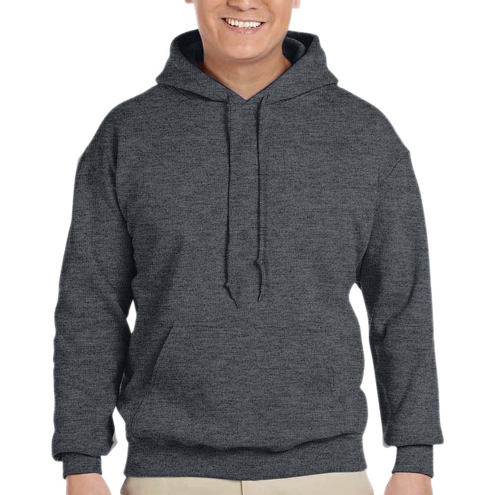 Gildan Mens Heavy Blend Hooded Sweatshirt Dark Heathers