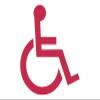 EMPIRE DESIGN Handicap Sign Wheelchair Disability Accessible Symbol Car Window Vinyl Decal Sticker view 1