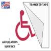 EMPIRE DESIGN Handicap Sign Wheelchair Disability Accessible Symbol Car Window Vinyl Decal Sticker view 3