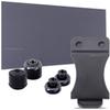 HolsterSmith - DIY Holster Making Kit - 1-Piece Adjustable Retention Holster Design (Inside-The-Waistband/IWB) - KYDEX - P1 Texture - Storm Gray - FOMI (1.50in) - (w/Black Finishing Washers) view 1