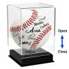 Baseball Display Case, UV Protected Acrylic Cube, Clear Case for Memorabilia and Autographed Balls (1 PC) view 4
