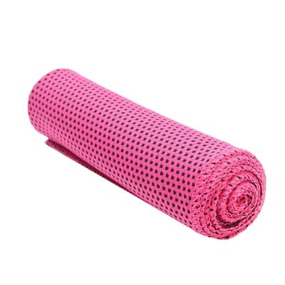 Fashion Cold Towel High Strength Water Absorption Gym Outdoor Fitness Exercise Quick Dry Cooling Towel for Men Women Rose Red China