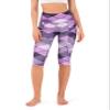 ODODOS Women's Knee Length High Waisted Yoga Capri Leggings with Pockets, Printed Workout Running Sports Athletic Yoga Capris, Sketched Chevron, XX-Large view 2