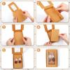 Crtiin 30 Pcs Jewelry Packaging Boxes 5.4"x3.4"x0.7" Cardboard Necklace Gift Boxes Bulk with Clear Window, Display Card and Thank You Stickers for Necklace, Earring, Bracelet, Ring(Kraft Color) view 3