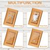 Crtiin 30 Pcs Jewelry Packaging Boxes 5.4"x3.4"x0.7" Cardboard Necklace Gift Boxes Bulk with Clear Window, Display Card and Thank You Stickers for Necklace, Earring, Bracelet, Ring(Kraft Color) view 4