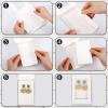Crtiin 30 Pcs Jewelry Packaging Boxes 5.4"x3.4"x0.7" Cardboard Necklace Gift Boxes Bulk with Clear Window, Display Card and Thank You Stickers for Necklace, Earring, Bracelet, Ring(White) view 3