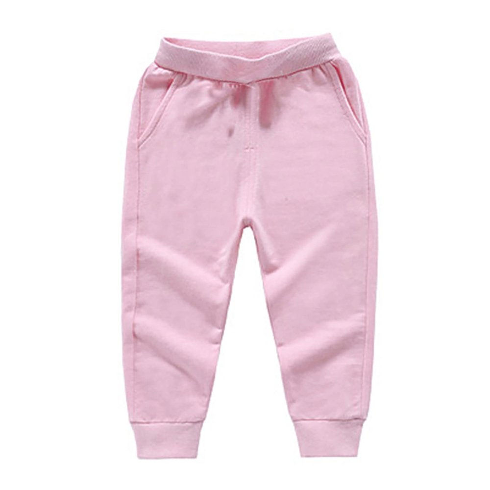 Baby Clothes Boy Kids Girls Loose Solid Bow Pants Trousers Boys Warm Toddler Winter Baby Boys Pants (Pink, 5-6 Years)