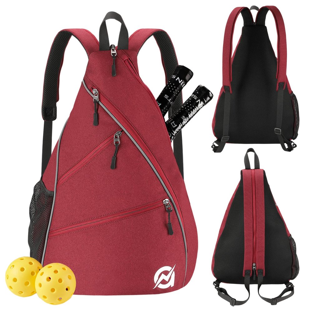 A11N SPORTS Pickleball Bag, Reversible Crossbody Sling Bag/Backpack for Women Men