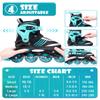 PAPAISON Adjustable Inline Skates Boys Ages 4-16, Roller Skates for Girls Kids Ages 5-8 8-12 with Full Light Up Wheels, Outdoor Skates Illuminating Skates for Children Teens Women view 2