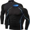 2/3 Pack Men's Compression Shirts Long Sleeve Workout Shirts Mock Turtleneck Athletic Base Layer Active Undershirts Tops view 1