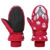 Kids Snow Gloves for Toddler Winter Mittens Warm Ski Boy Girl Kids Mittens Gloves Red Fox S view 1