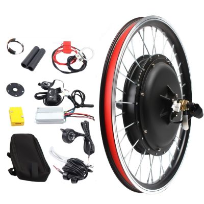 YIYIBYUS 20" Electric Bike Conversion Kit 48V 1000W Rear Wheel Bicycle Brushless and Toothless Motor Kit with Controller E-Bike Rear Hub Motor for 20Inch Bikes