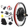 YIYIBYUS 20" Electric Bike Conversion Kit 48V 1000W Rear Wheel Bicycle Brushless and Toothless Motor Kit with Controller E-Bike Rear Hub Motor for 20Inch Bikes view 1