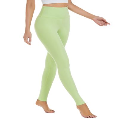 AHLW Buttery Soft High Waisted Leggings for Women - Elastic Skin-Friendly Comfortable Yoga Pants Daily Casual Leggings Lime Green