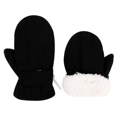 Slivery Color Toddler Gloves Kids Mittens Winter Warm Lined Fleece Gloves Waterproof Snow Baby Mitten for Boys Girls