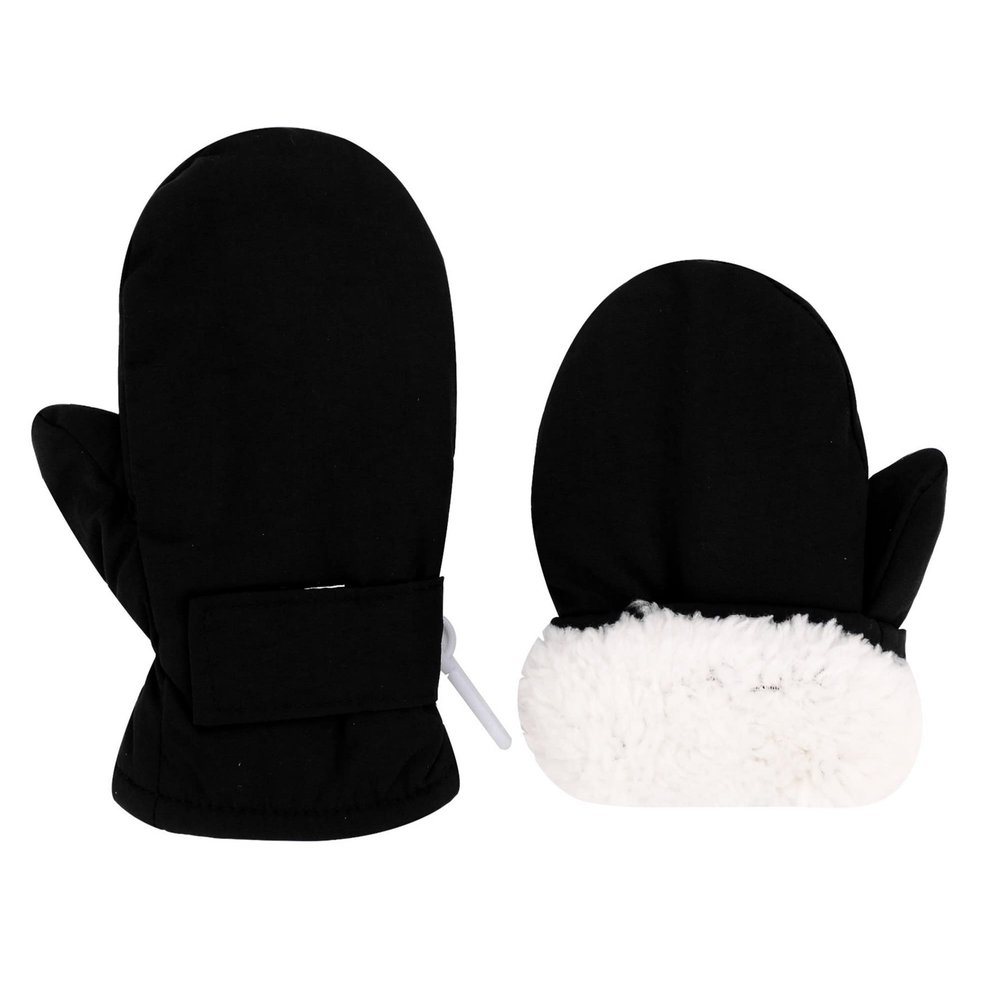 Slivery Color Toddler Gloves Kids Mittens Winter Warm Lined Fleece Gloves Waterproof Snow Baby Mitten for Boys Girls