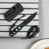 CIVIVI Circulus Fixed blade knife, 1.96" Cutting Edge Black Stonewashed 10Cr15CoMoV Steel with A Black Kydex Sheath, A Nylon Lanyard with Titanium Bead C22012-1 view 2