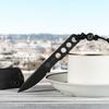 CIVIVI Circulus Fixed blade knife, 1.96" Cutting Edge Black Stonewashed 10Cr15CoMoV Steel with A Black Kydex Sheath, A Nylon Lanyard with Titanium Bead C22012-1 view 4