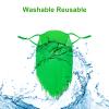 EVKILKJS St. Patrick's Day Fake Beard Leprechaun Mask Green Beard Face Mask Irish Washable Party Costume Masquerade for Men Women view 4