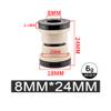 Bibike MTB Rear Shock Mounting Hardware M8x22/24/32/44/50/54/68mm Rear Shock Bushing Compatible with Fox RockShox Marzocchi DVO DNM view 2