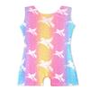 HOZIY Girls Leotards for Gymnastics 8-9 9-10 Year Old Rainbow Unicorn Stripe Biketard With Shorts Tumbling Outfits Clothes Apparel Leotardos Para Gimnasia Kids Leo view 1