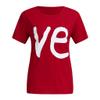 Matching Shirts for Couples Love Letter Print Valentine's Day T-Shirt for Him & Her Casual Short Sleeve Personalized Tees view 4