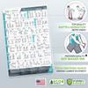 EverStretch Resistance Band Poster for Home Gym - with Video Instructions - Large 23" x 35" | Laminated Workout Chart | Resistance Band Workout Posters for Home Gym | Total Body Exercise Posters view 2