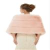 Keting Women's Faux Fur Cold Winther Shawl Wraps Bridal Wedding Scarf Stole Shrug Wedding Cover Up view 3