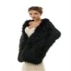 Keting Women's Faux Fur Cold Winther Shawl Wraps Bridal Wedding Scarf Stole Shrug Wedding Cover Up view 3